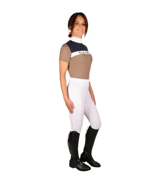Hy Equestrian Elevate Allure Show Shirt Navy/Fossil/White