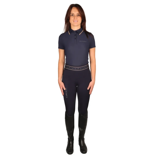 Additional Image for Hy Equestrian Elevate Allure Polo Navy/Fossil