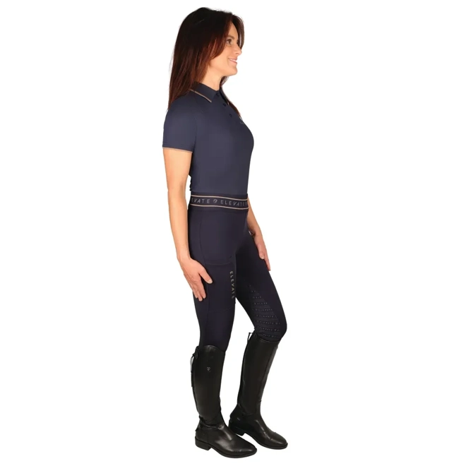 Additional Image for Hy Equestrian Elevate Allure Polo Navy/Fossil