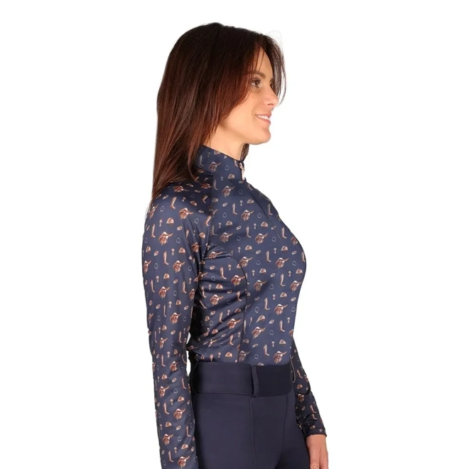 Additional Image for Hy Equestrian Elevate Country Base Layer  Navy/Fossil