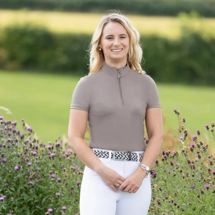 Hy Equestrian Elevate Country Short Sleeve Base Layer fossil