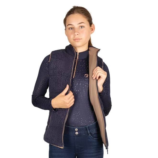 Additional Image for Hy Equestrian Elevate Mizs Country Teddy Fleece Gilet