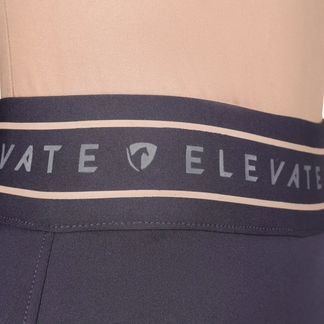 Additional Image for Hy Equestrian Elevate Allure Riding Tights  Navy/Gun Metal Grey
