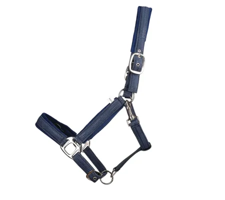 Hy Equestrian Mermaid Shimmer Head Collar and Lead Rope Set Royal Navy