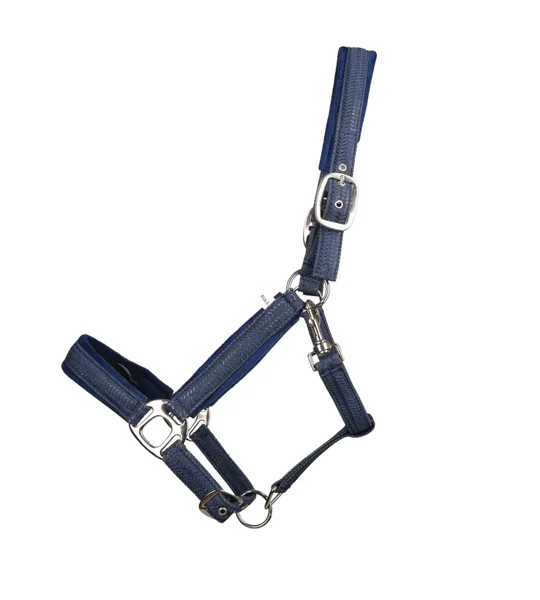 Hy Equestrian Mermaid Shimmer Head Collar and Lead Rope Set Royal Navy