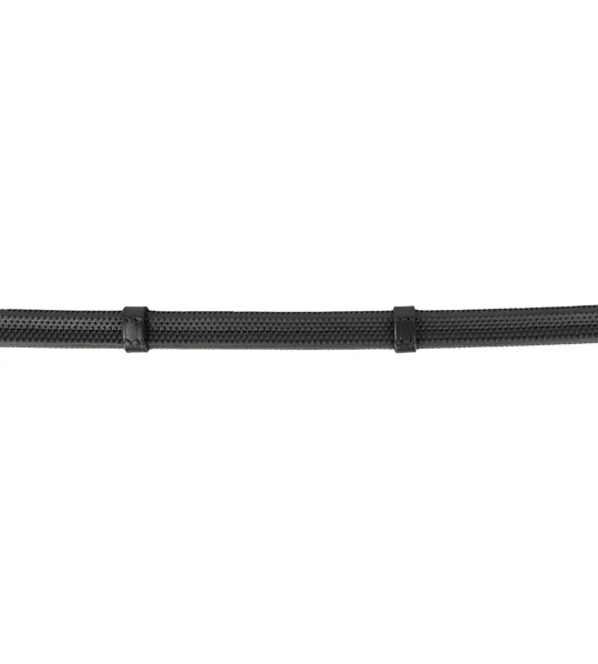 ProPresicce Softy Grip Rubber Reins with Stoppers by Hy Equestrian Black
