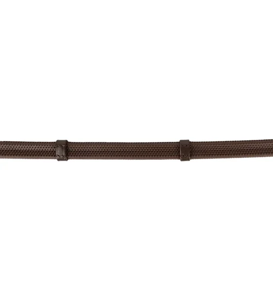 ProPresicce Softy Grip Rubber Reins with Stoppers by Hy Equestrian Brown