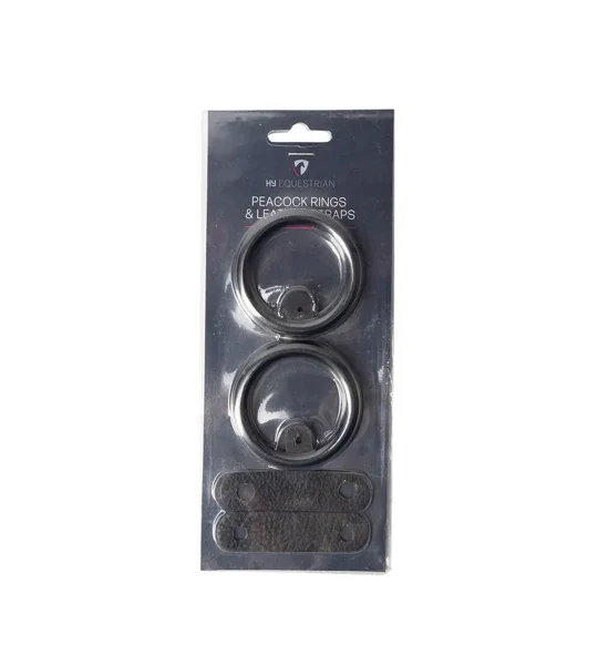 Hy Equestrian Peacock Rings & Leather Straps Dark Brown