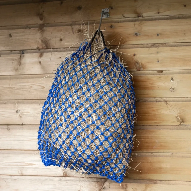 Additional Image for Slow Flow Small Hole Haynet by Hy Equestrian - Blue