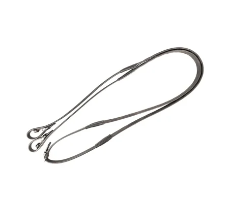 ProPresicce Pollice Black Magna Grip Rubber Reins by Hy Equestrian
