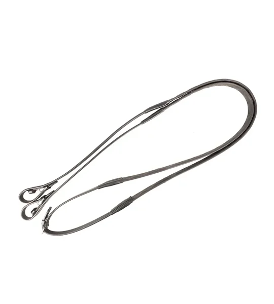 ProPresicce Pollice Black Magna Grip Rubber Reins by Hy Equestrian