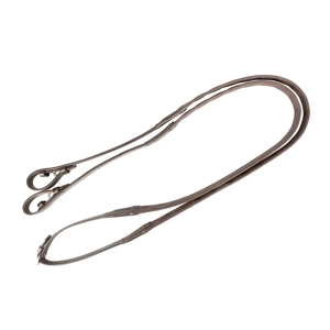 ProPresicce Pollice   Brown Magna Grip Rubber Reins by Hy Equestrian