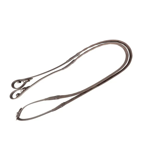 ProPresicce Pollice Brown Magna Grip Rubber Reins by Hy Equestrian