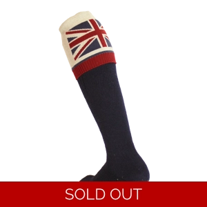 Waring Brooke Union Jack Socks Navy