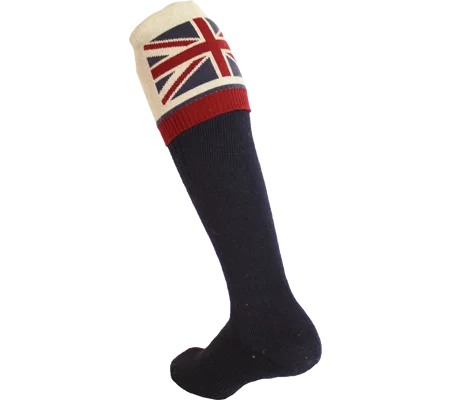 Waring Brooke Union Jack Socks Navy