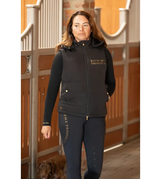 Supreme Products Padded Sport Gilet Black/Gold