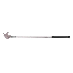 Hy Equestrian Unicorn Riding Whip 65cm Rainbow Glitter