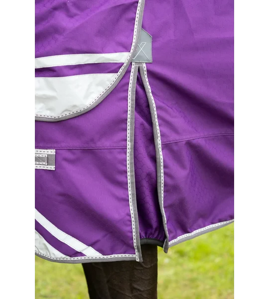 DefenceX Shield 100g Turnout Rug with Detachable Neck Purple