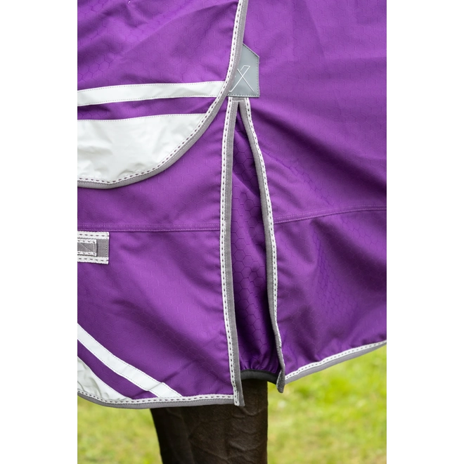 Additional Image for DefenceX Shield 100g Turnout Rug with Detachable Neck Purple