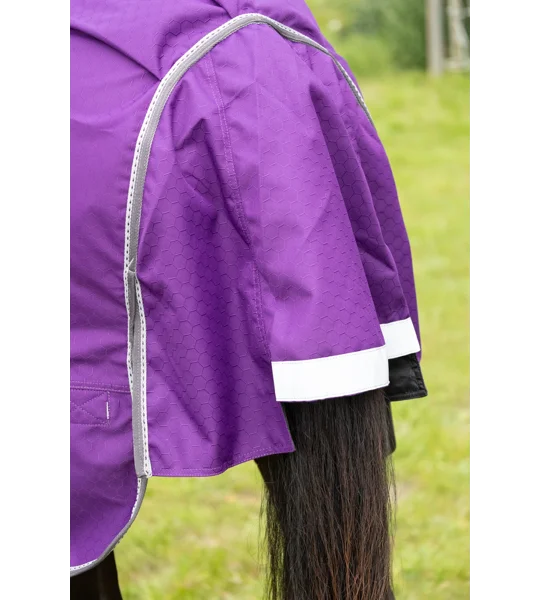DefenceX Shield 100g Turnout Rug with Detachable Neck Purple