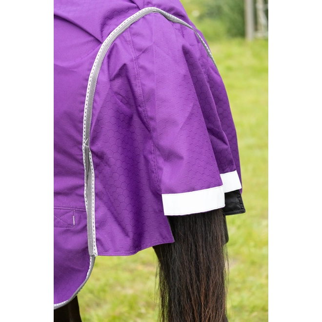 Additional Image for DefenceX Shield 100g Turnout Rug with Detachable Neck Purple