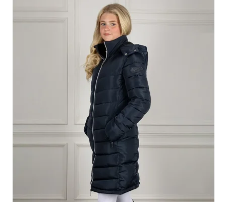 Coldstream Melrose Long Quilted Coat Navy