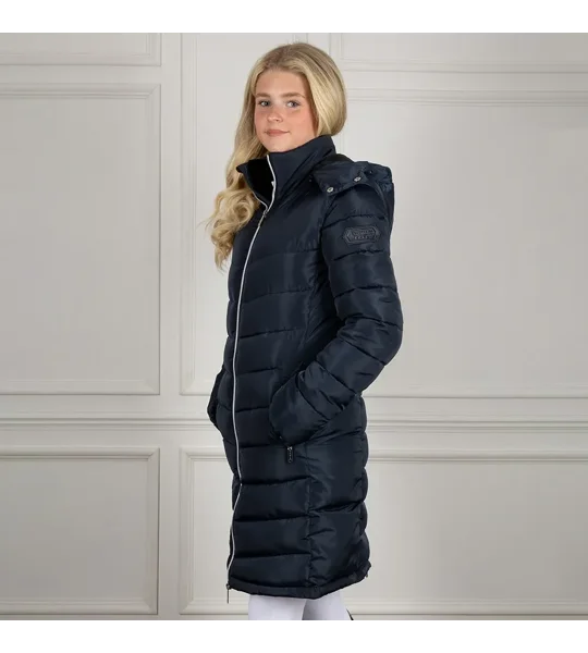 Coldstream Melrose Long Quilted Coat Navy