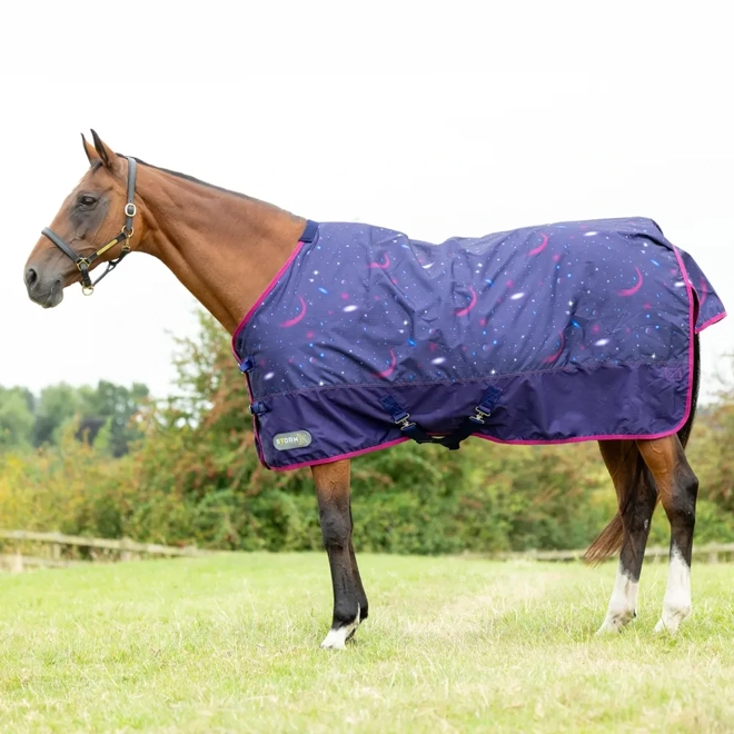 Additional Image for StormX Original Out of this World 100 Turnout Rug   Navy/Magenta