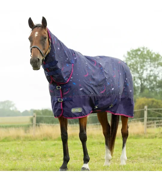 StormX Original Out of this World 200 Combi Turnout Rug Navy/Magenta