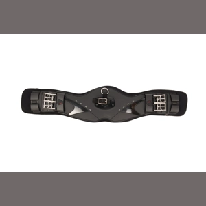 ProReaction Contoured TPU Vented Dressage Girth by Hy Equestrian  Black