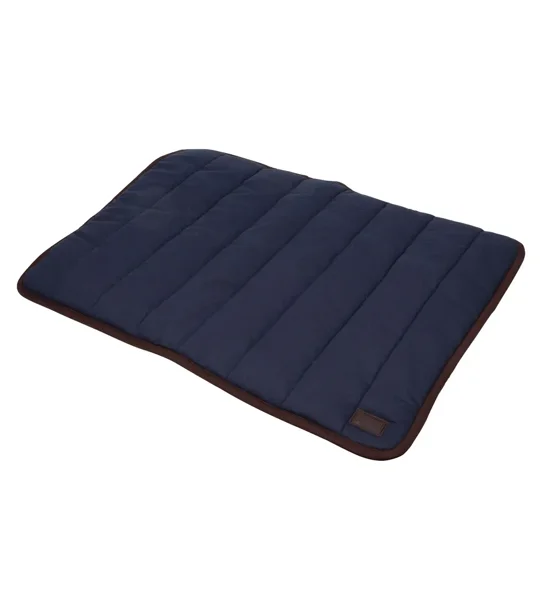 Benji & Flo Comfort Dog Bed Navy/Chocolate