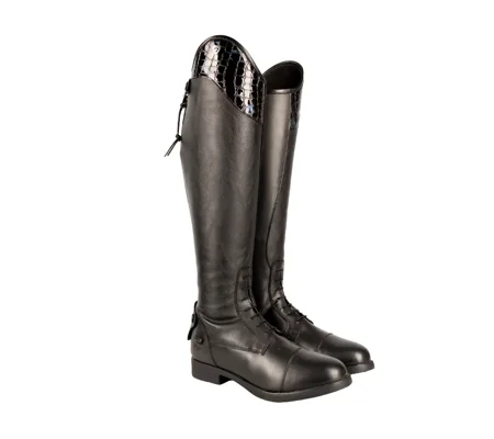 Hy Equestrian Aliano Riding Boots Black/Blue