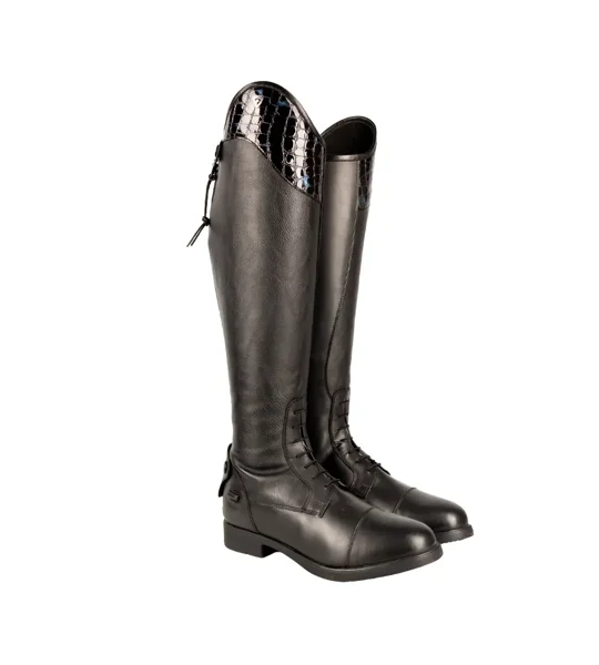 Hy Equestrian Aliano Riding Boots Black/Blue