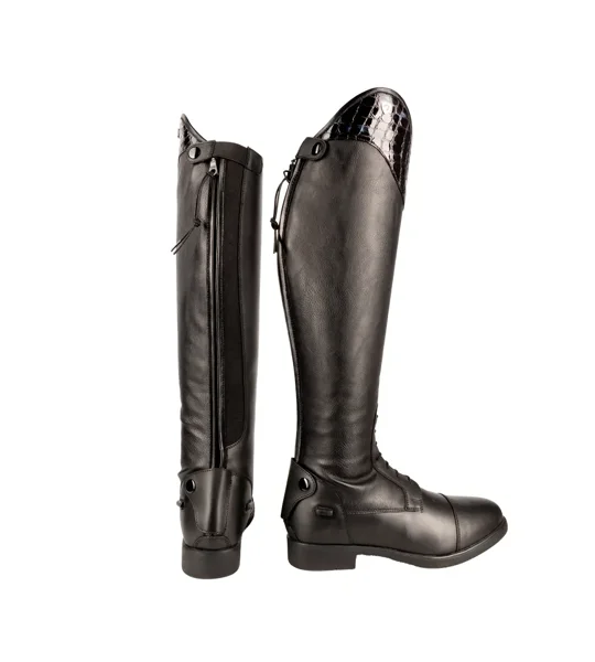 Hy Equestrian Aliano Riding Boots Black/Blue