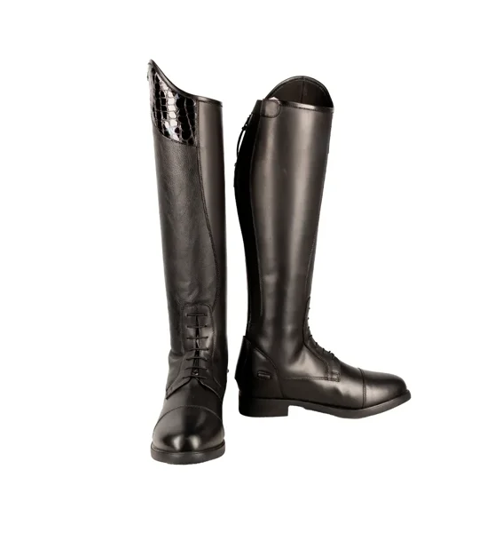 Hy Equestrian Aliano Riding Boots Black/Blue