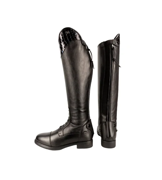 Hy Equestrian Aliano Riding Boots Black/Blue