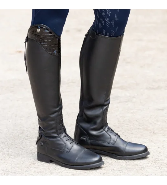 Hy Equestrian Aliano Riding Boots Black/Blue