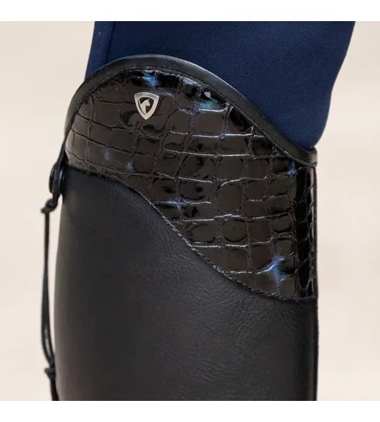 Hy Equestrian Aliano Riding Boots Black/Blue