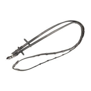 ProPresicce Continentale Soft Grip Black Leather Reins by Hy Equestrian