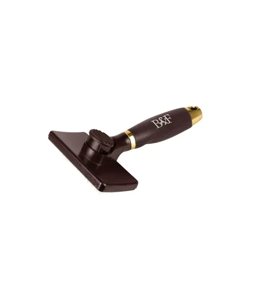Benji & Flo Gel Handle Slicker Brush One Size Brown/Gold