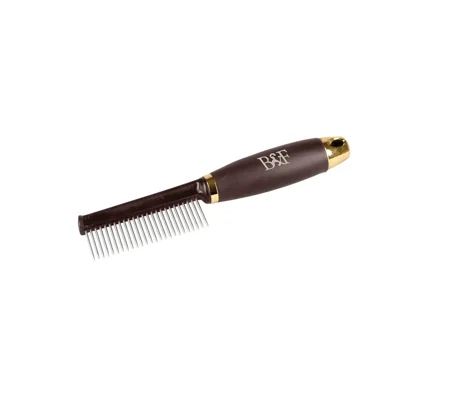 Benji & Flo Gel Handle Grooming Comb One Size Brown/Gold