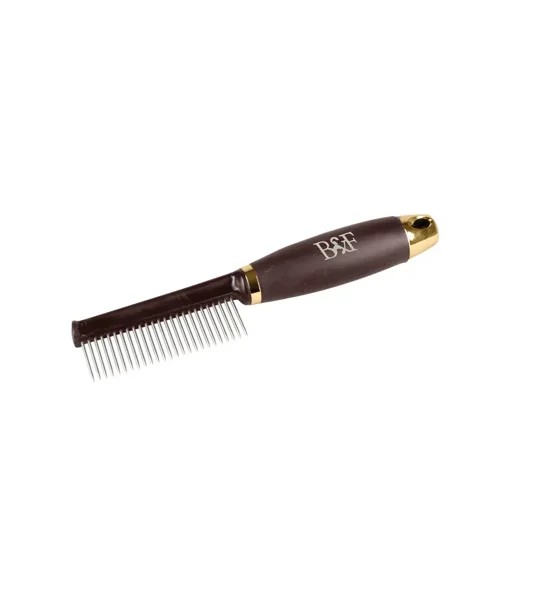Benji & Flo Gel Handle Grooming Comb One Size Brown/Gold