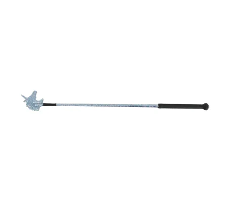 Hy Equestrian Unicorn Riding Whip 65cm Blue Glitter