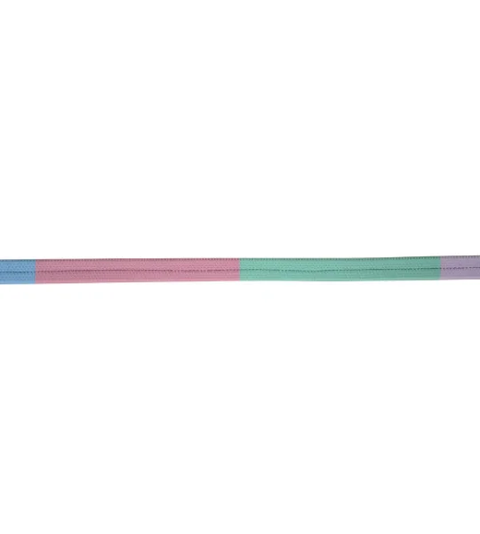 Hy Equestrian Rubber Covered Training Reins 48" x 4/8 Lilac/Ice Mint/Baby Pink/Baby Blue