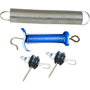 Agrifence Super Spring Gate Kit - Blue/Silver