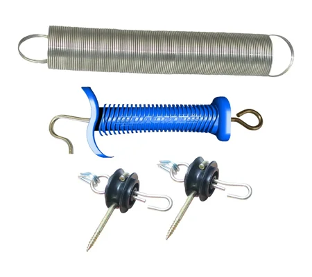 Agrifence Super Spring Gate Kit - Blue/Silver