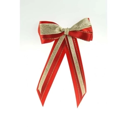 ShowQuest Hairbow and Tails - Red/Red/Gold