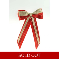 ShowQuest Hairbow and Tails - Red/Red/Gold