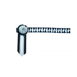 ShowQuest Boston Brow Band  Navy/Pale Blue/Silver