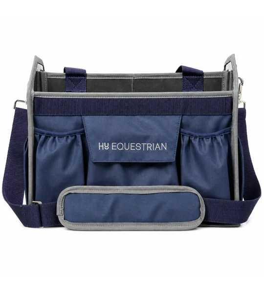 Hy Equestrian Accessories Grooming Bag - Navy/Grey